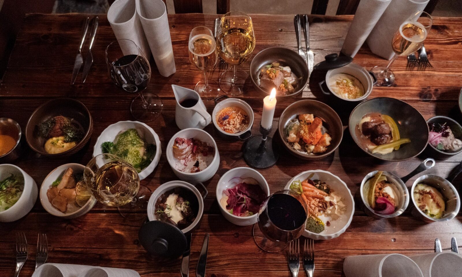 Selection of dishes served at Piparina’s restaurant.
