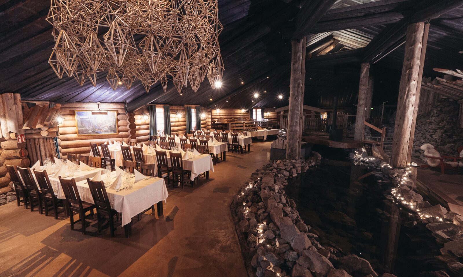 Interior of Piparina’s restaurant in Santa Claus Village.